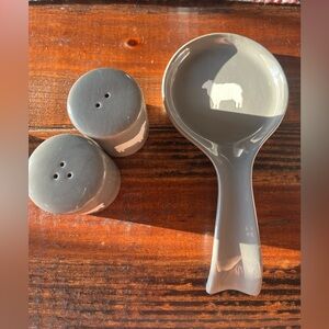 Spoon Holder and Salt & Pepper Shakers sheep